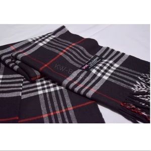 UNISEX 100% CASHMERE SCARF PLAID DESIGN SUPER SOFT